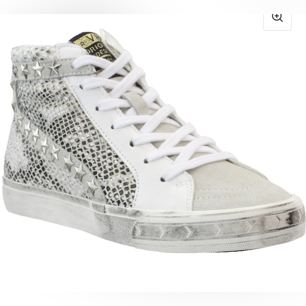 Vintage Havanan. Kate Snake High Top Lace Up Sneakers